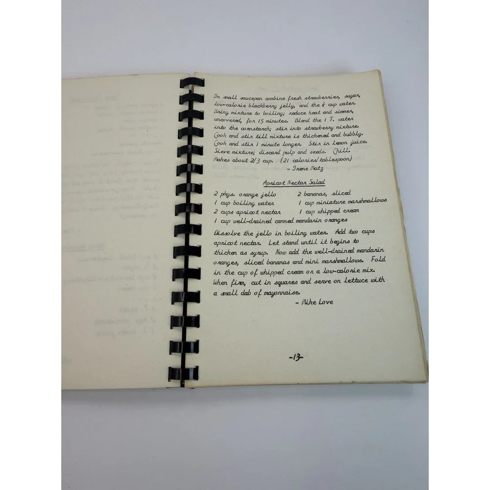 Lexington Junior High School Local Cookbook Cypress California 1974 Vintage